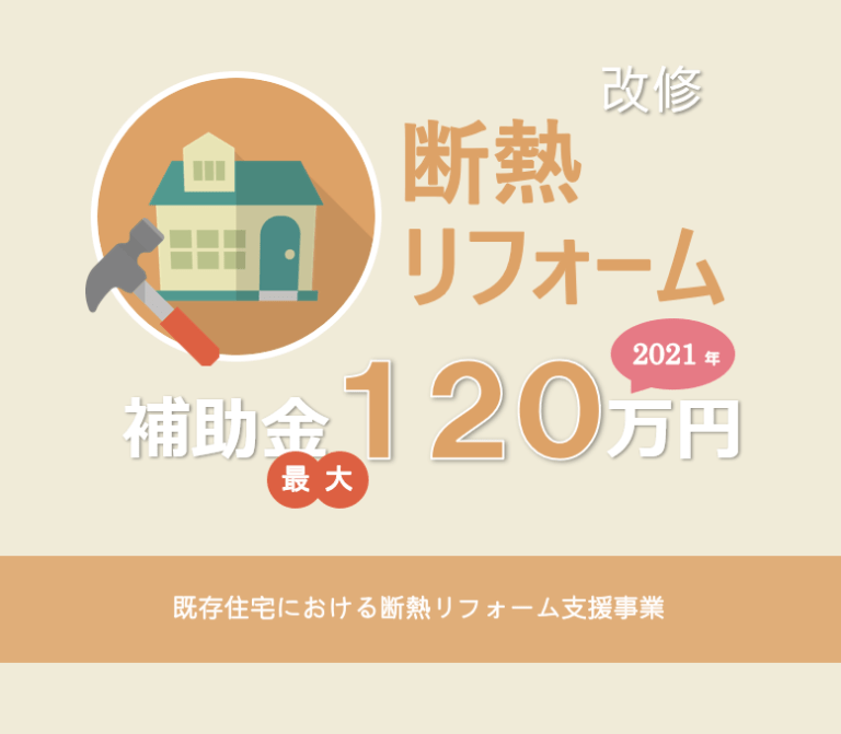 2021省エネ改修補助金(120万円) の解説 既存住宅における断熱リフォーム支援事業の概要